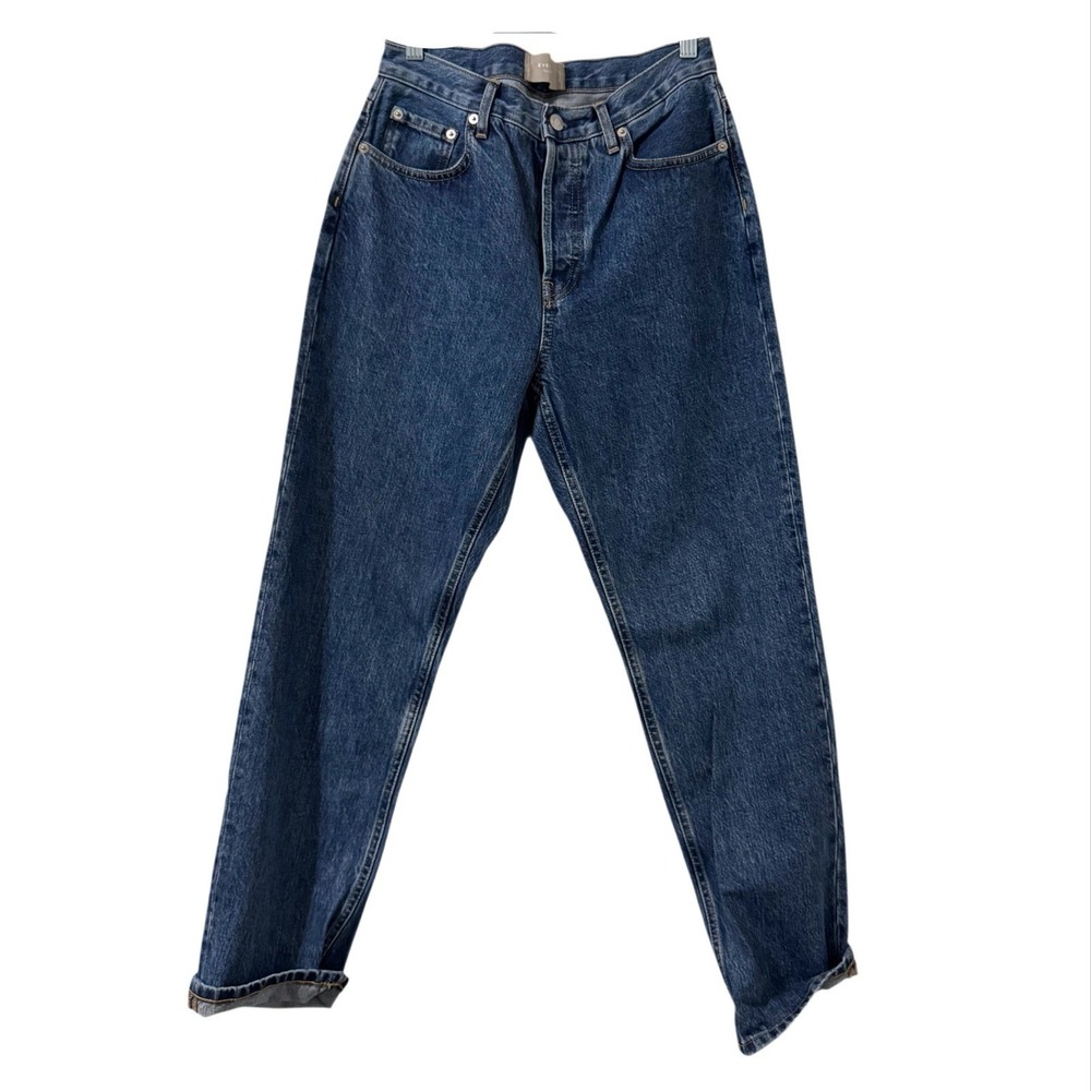 Everlane The Cheeky Jean Womens 28 Regular High Rise Straight Cotton Denim Blue
